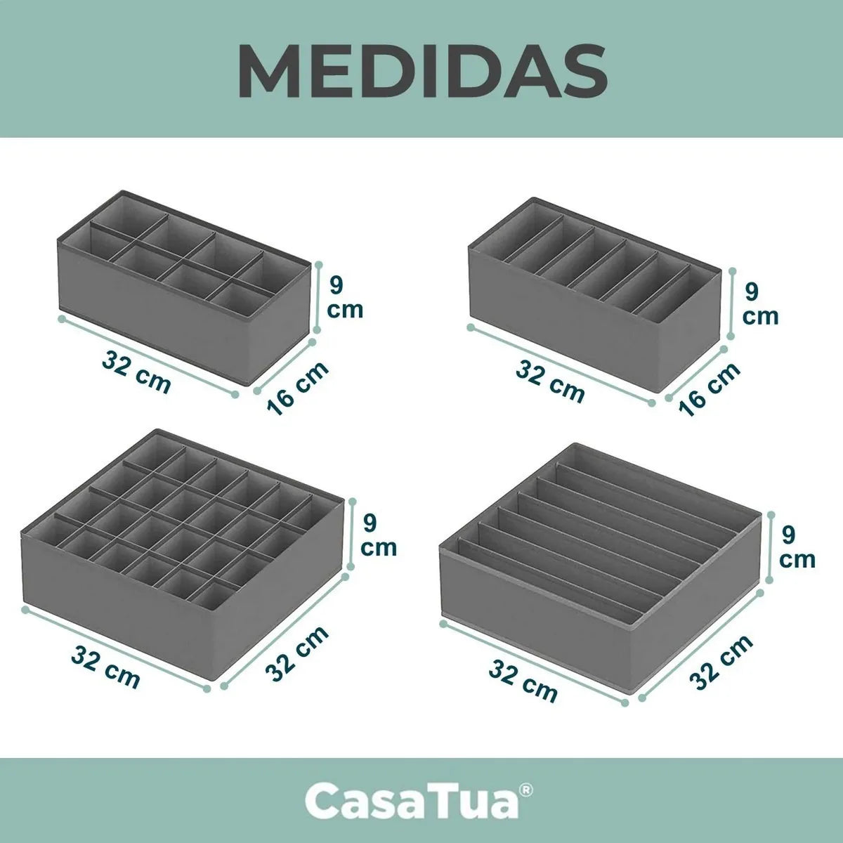Organizador de Ropa Interior x4