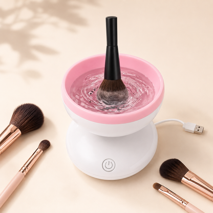 Combo Organizador de Maquillaje 360° + Lavadora de Brochas - lavadora de brochas